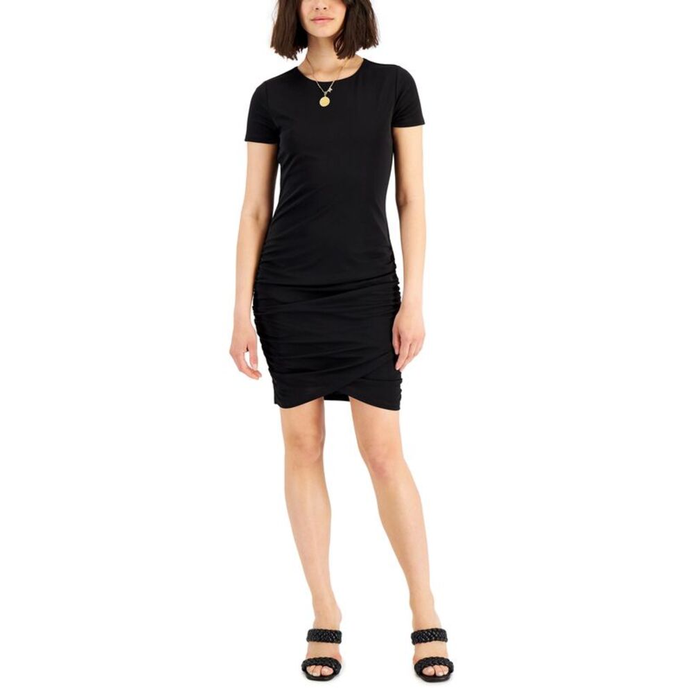 INC International Concepts Womens Ruched Mini Dress